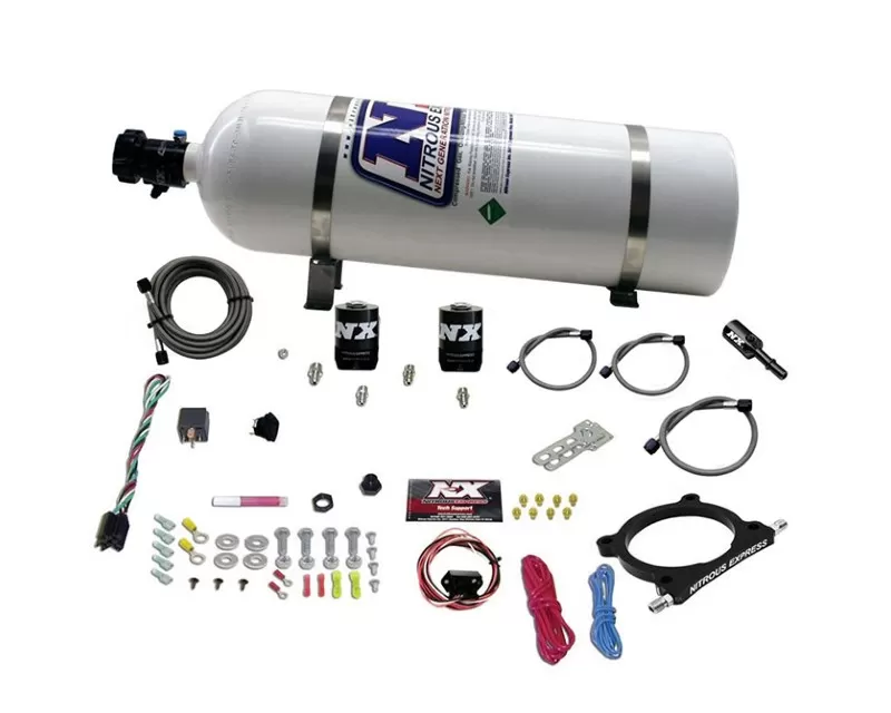 Nitrous Express High Output Nitrous Plate Kit (50-250HP) Without 15 Pound Bottle Ford Mustang GT 5.0L 2011-2022 - 20951-15