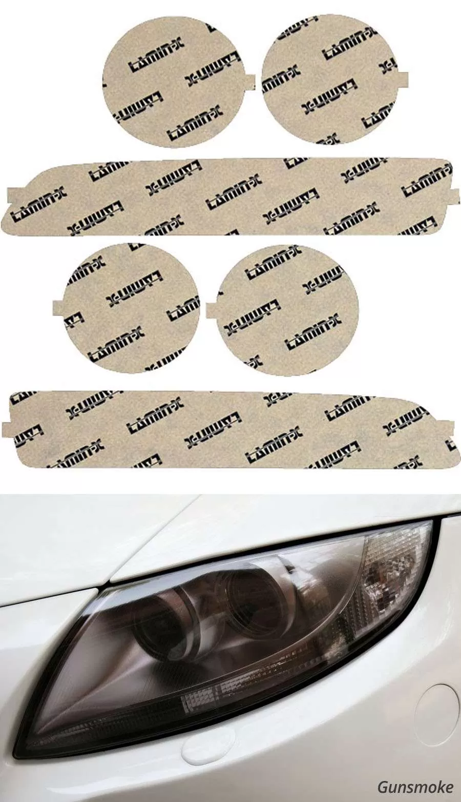 Lamin-X Acura Integra 1994-1997 Gunsmoke Headlight Covers - AC008G
