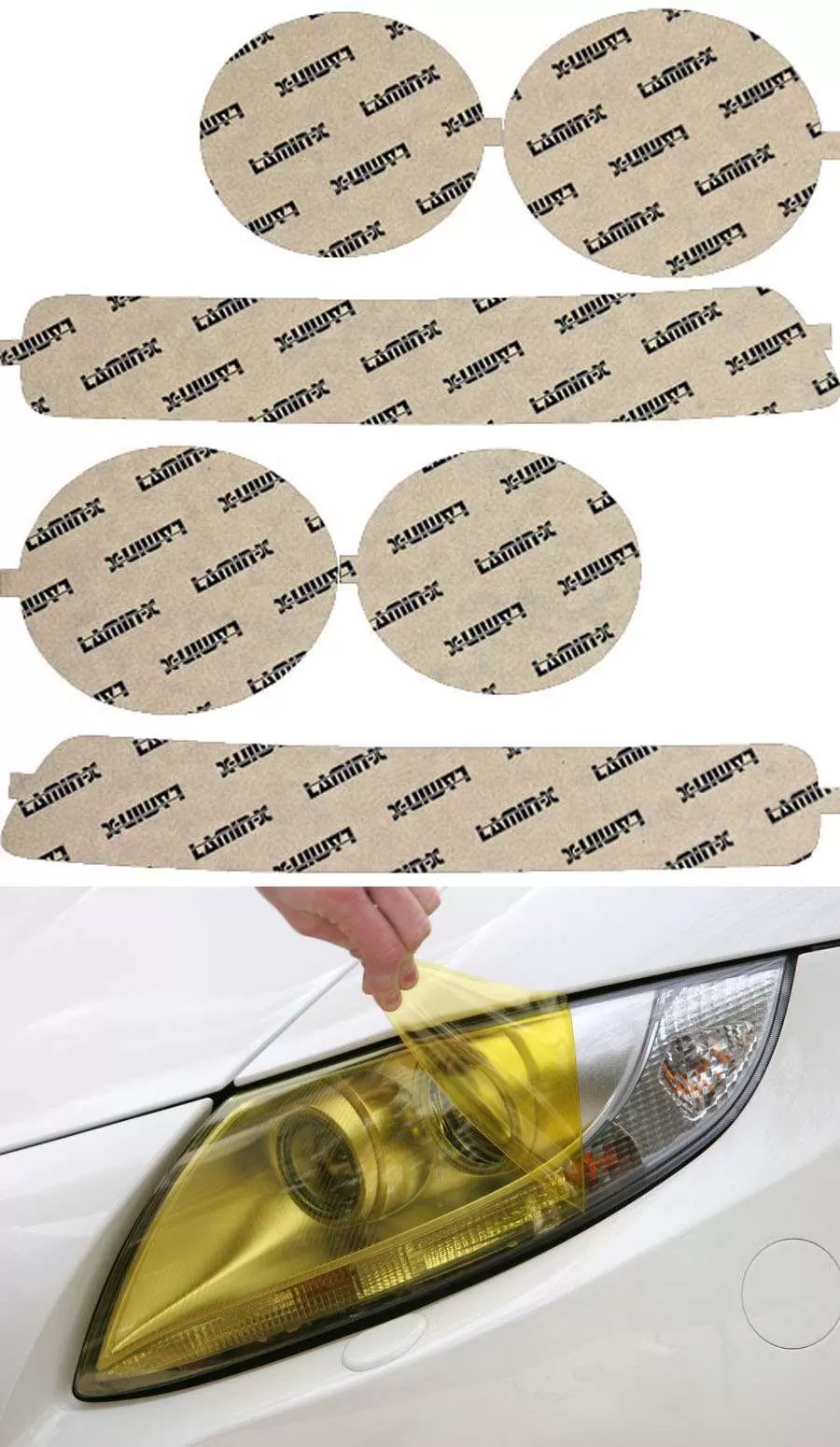 Lamin-X Acura Integra 1998-2002 Yellow Headlight Covers - AC009Y