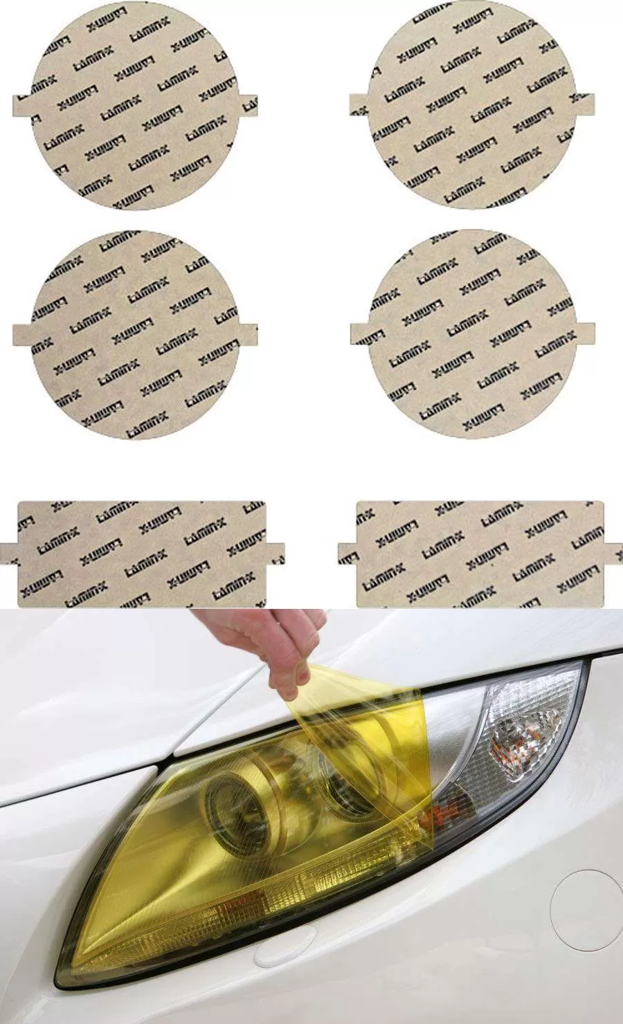 Lamin-X BMW M3 Coupe 1988-1992 Yellow Headlight Covers - B044Y