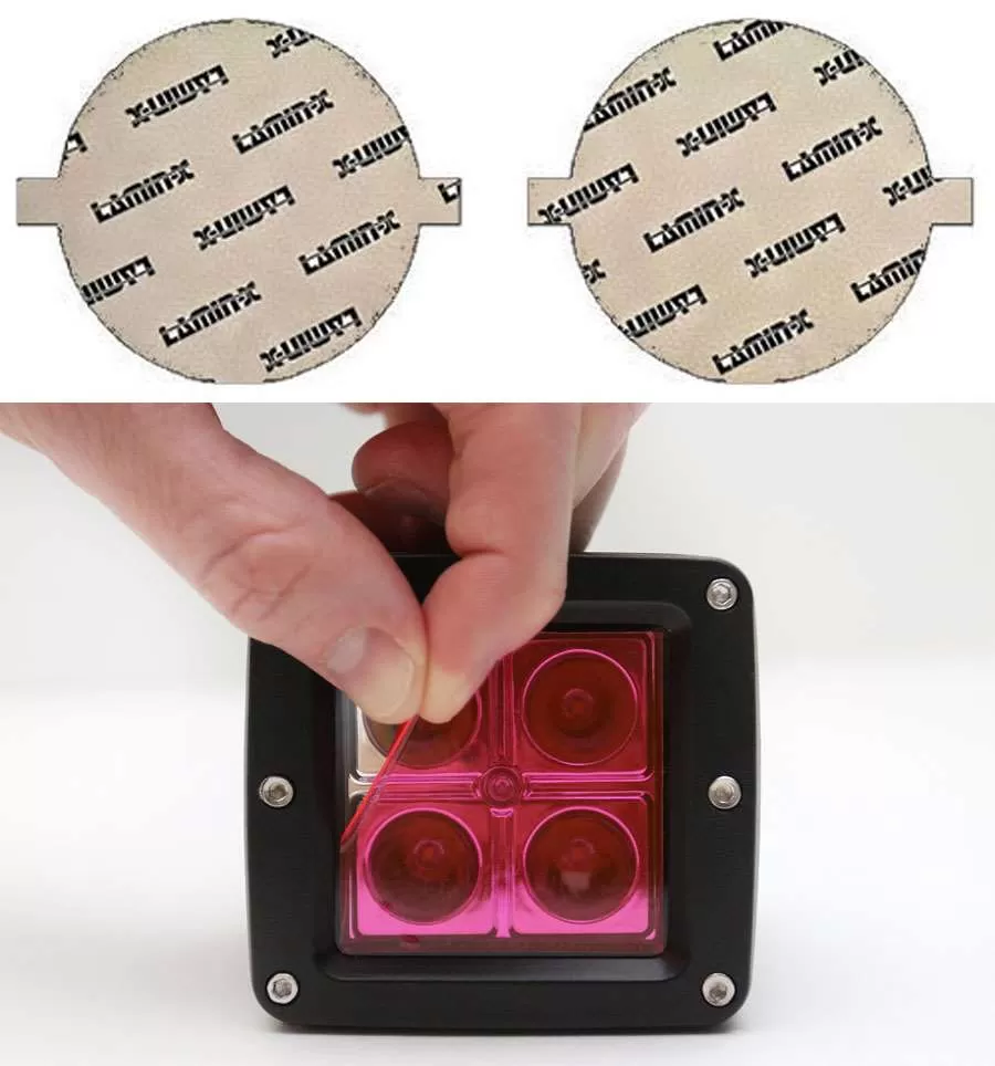Lamin-X 2" Pink Round Light Covers - SB-2P
