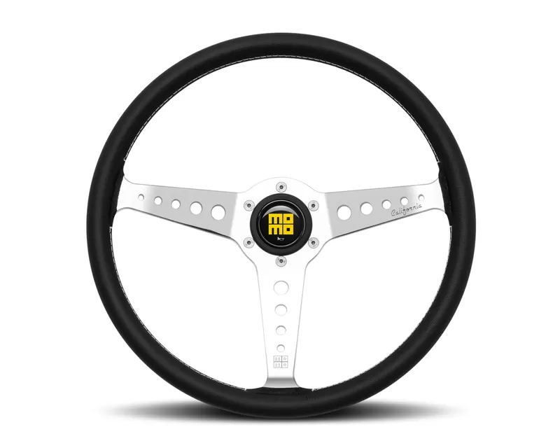 MOMO Heritage California Black Leather 360mm Steering Wheel - CAL36BK2S