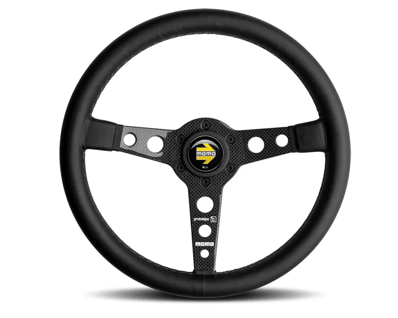 MOMO Prototipo 6C Carbon Fiber 350mm Steering Wheel - PRO35BK1C