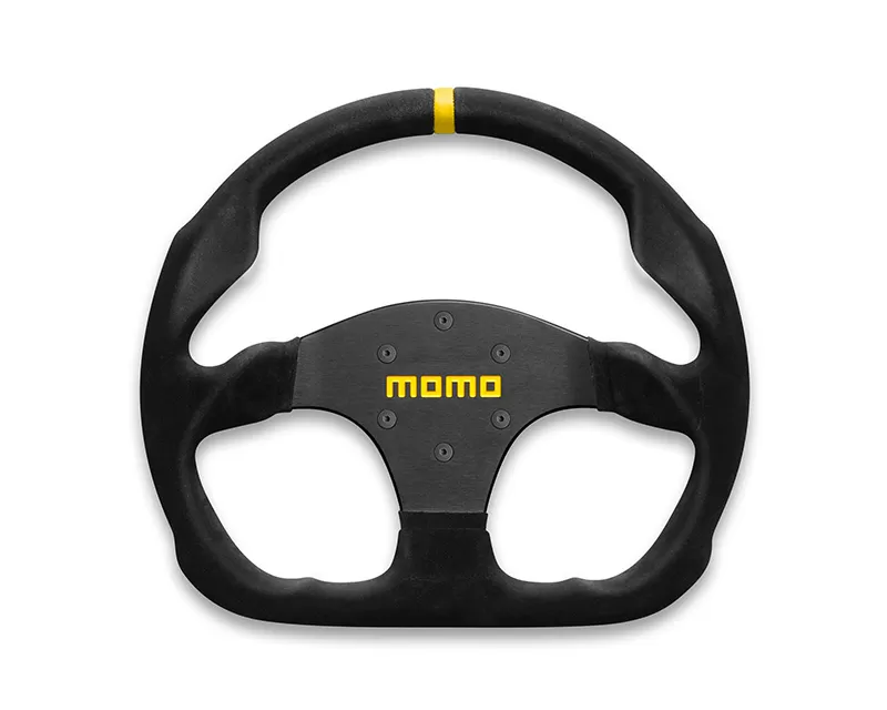 MOMO MOD.30 Black Suede No Buttons Steering Wheel - R1960/32S