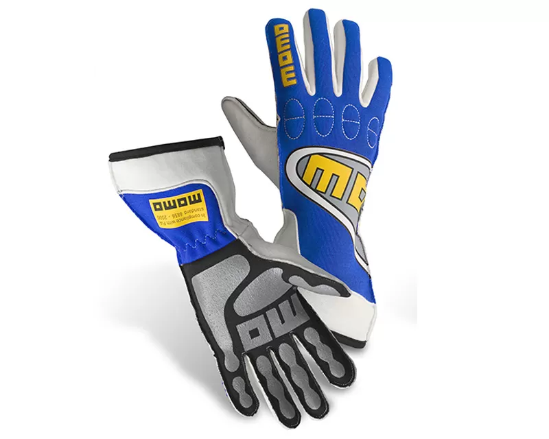 MOMO Top Light Blue Racing Glove Size 12 - R528BW12