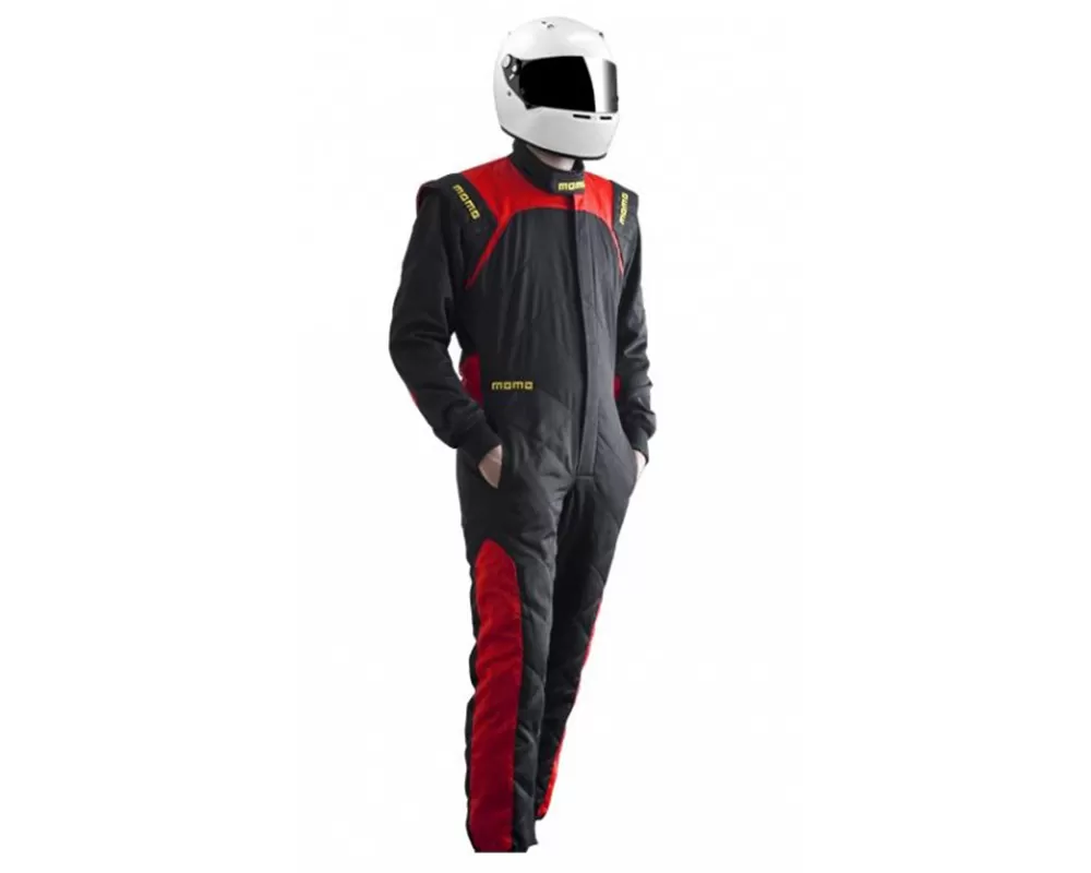 MOMO Top Light Evo Black Race Suit 54 - R504 NR54