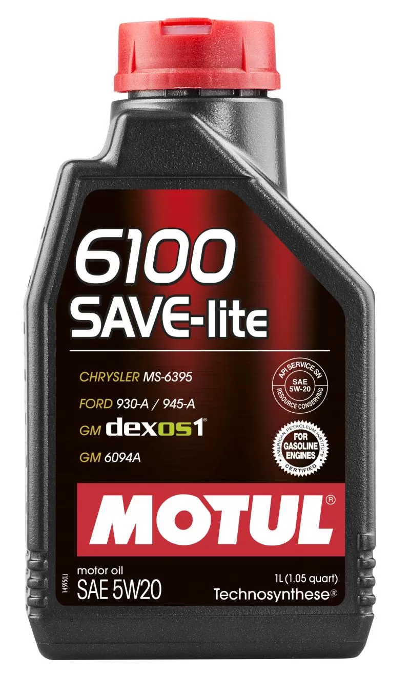 Motul 6100 SAVE-LITE 5W20 - 1L - Technosynthese Oil - 108009