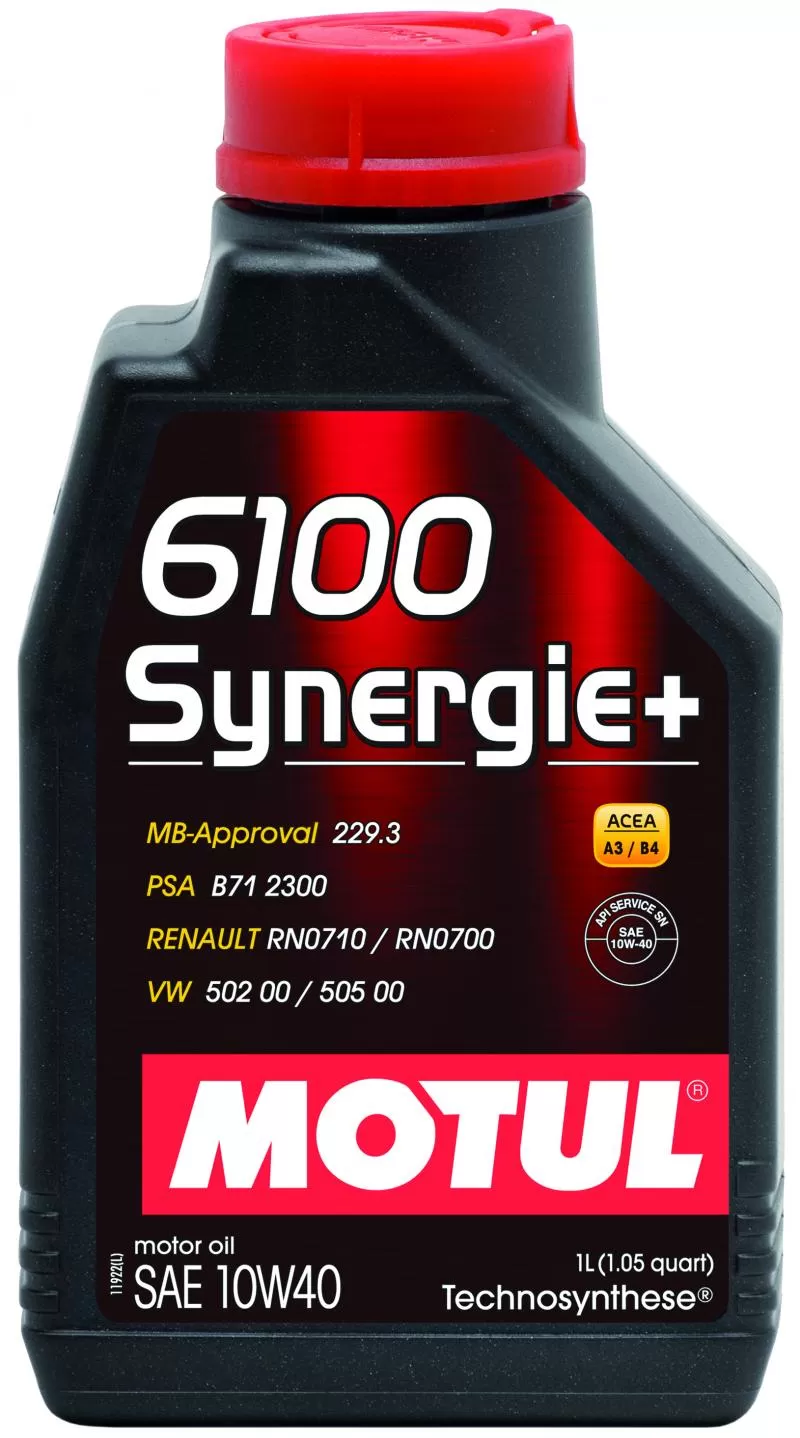 Motul 6100 SYNERGIE+ 10W40 - 1L - Technosynthese Oil - 108646