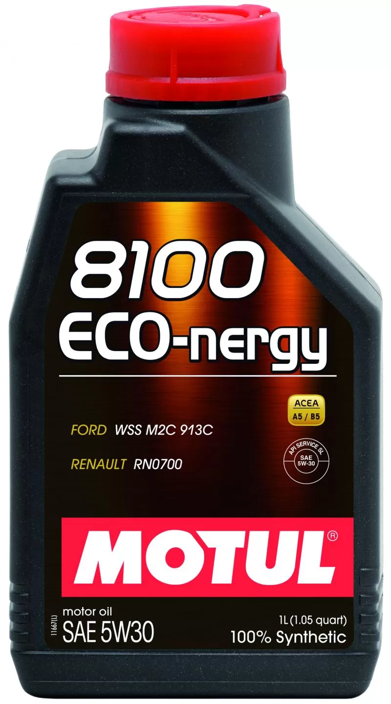 Motul 8100 ECO-NERGY 5W30 - 1L - Synthetic Engine Oil - 102782