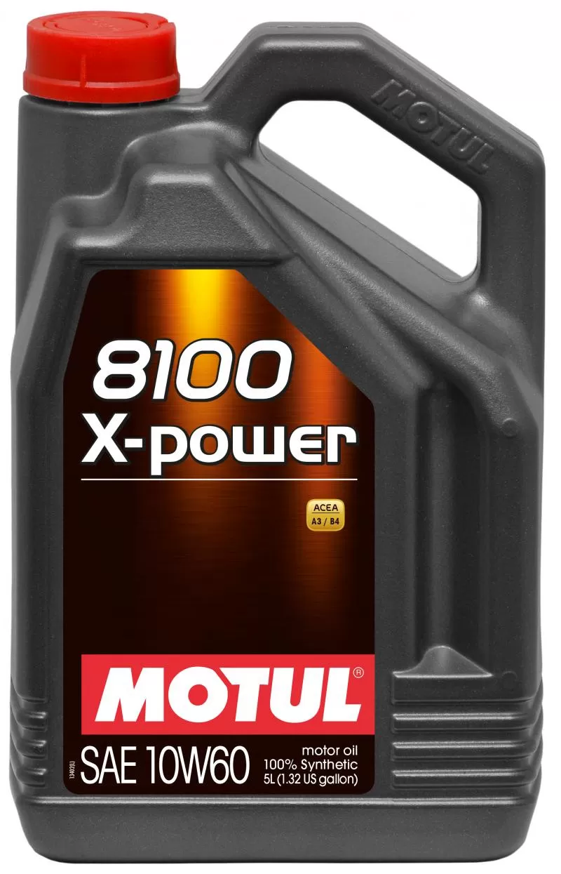Motul 8100 X-POWER 10W60 - 5L - Synthetic Engine Oil - 106144