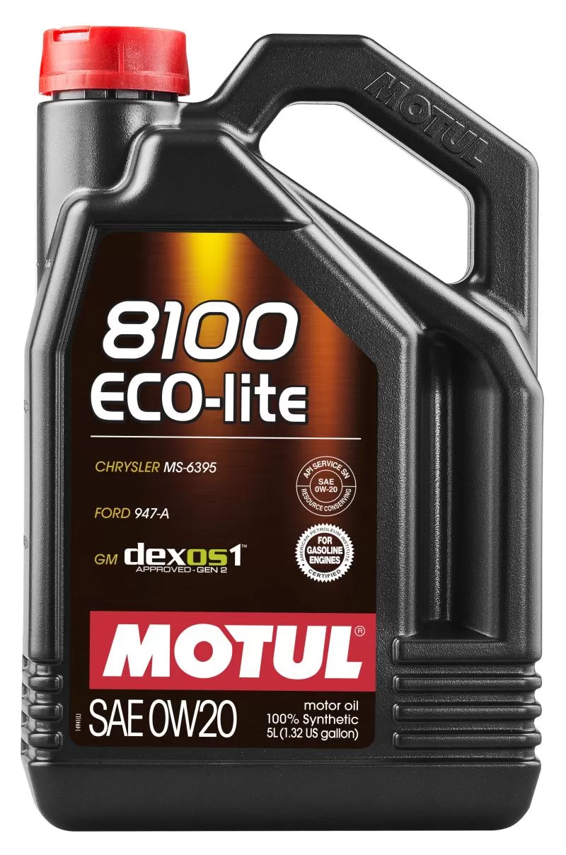 Motul 8100 ECO-LITE 0W20 - 5L - Synthetic Engine Oil - 108536