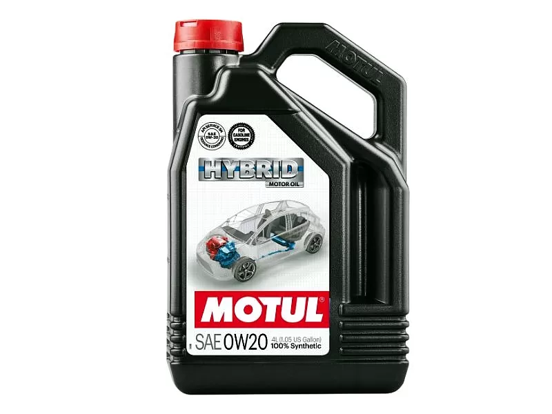Motul 4x4L Hybrid Synthetic 0W-20 Motor Oil 1-Gallon - 107142