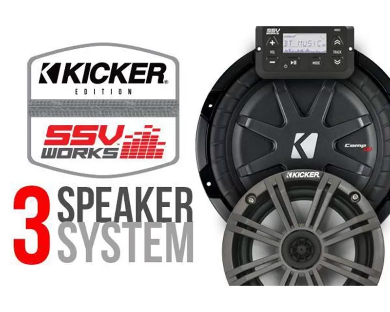SSV Works 4 Speaker Overhead Weather Proof Sound Bar Can-Am Maverick Max 1000R X rs DPS 2015 - GN-3K