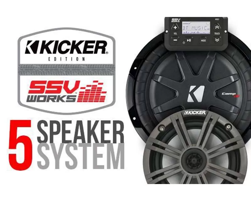SSV Works 4 Speaker Overhead Weather Proof Sound Bar Can-Am Maverick Max X rs DPS 1000R 2014 - GN-5K