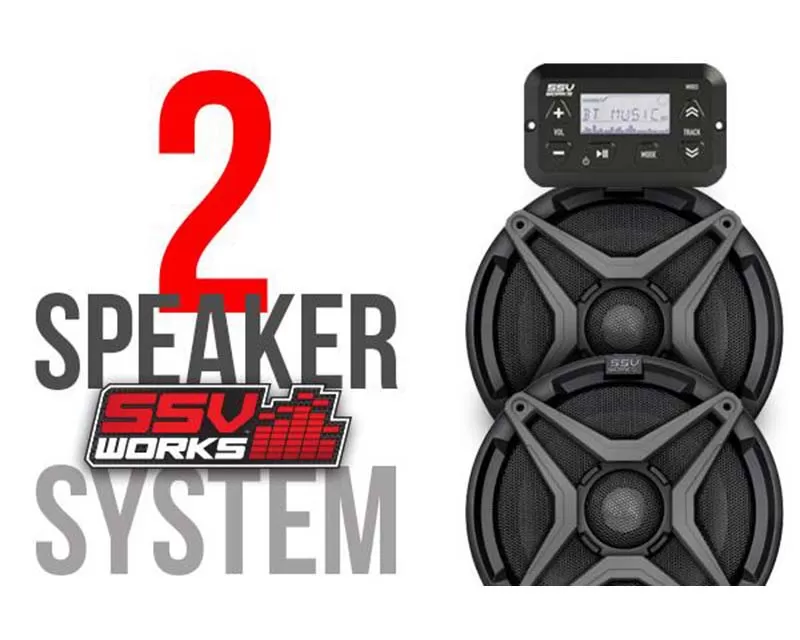 SSV Works 2-Speaker System Kicker Speakers Can-Am Maverick Trail Sport - MT-2K
