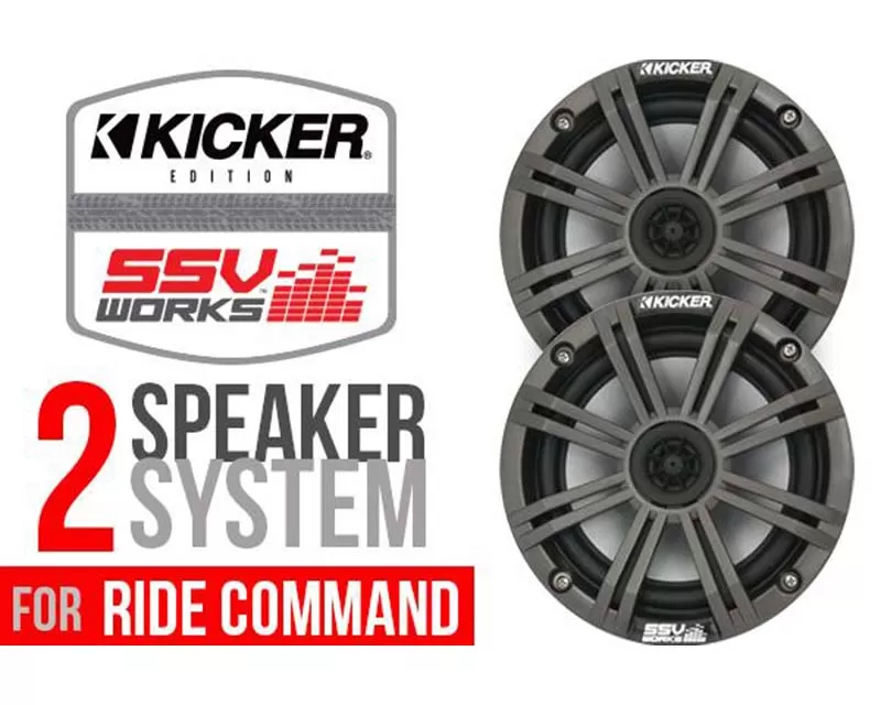 SSV Works Overhead Rear 4 Speaker add on for use with WP-CMO4 Can-Am Commander Max 1000 LTD 15-16 - RZ4-2KRC