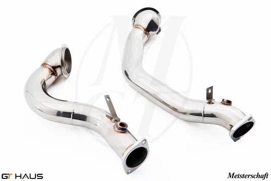 Meisterschaft Stainless Steel 3 Inch Race Downpipe BMW 1-Series M E82 11-12 RACE USE ONLY - BM0103001