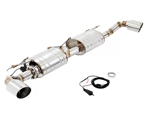Meisterschaft Stainless GTC Ultimate Axle Back Muffler System 4x102mm Tips BMW X5 3.5i N55 F15 14-15 - BM3011606