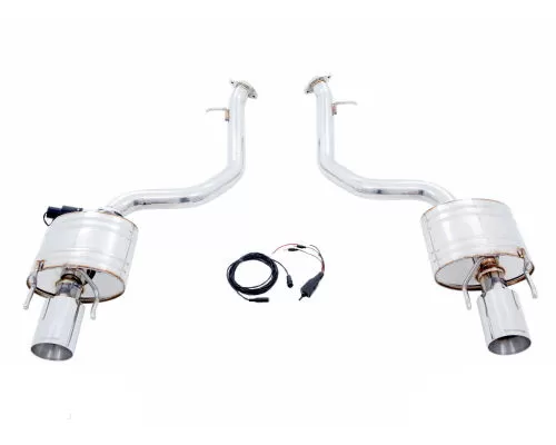 Meisterschaft Stainless Steel GTC EV Control Exhaust System with 2x102mm Round Split Tips Lexus IS350 | 250 | 350F Sport RWD 14-15 - LE0421603