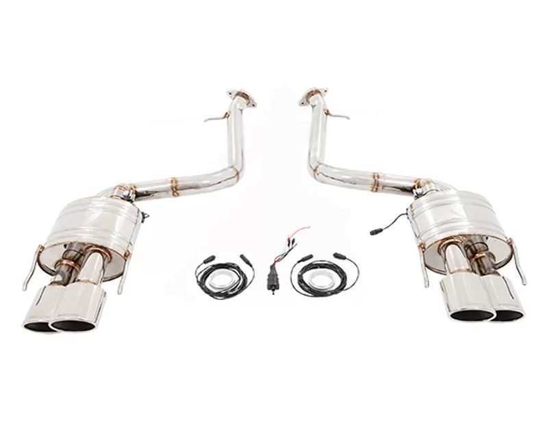 Meisterschaft Stainless Steel GTC EV Controled Exhaust System with 4x120x80mm Oval Split Tips Lexus RC-F V8 15-16 - LE0521618