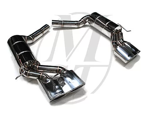 Meisterschaft Stainless HP Touring Exhaust Separated Oval 4x120x80mm Tips Mercedes-Benz E320 | E350 V6 03-09 - ME0511118