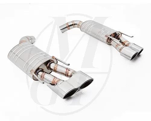 Meisterschaft Stainless HP Touring Exhaust 4x120x80mm Tips Mercedes-Benz S65 V12 Bi-Turbo AMG 06-13 - ME0941117
