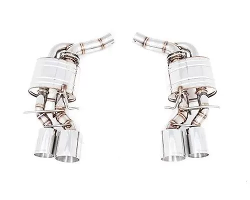 Meisterschaft Stainless Steel GTS Ultimate Sport Performance Exhaust System with 2x120x102mm Round Split Tips Mercedes Benz CLS63 W218 AMG V8 Bi Turbo 11-14 - ME1211532