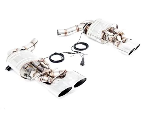 Meisterschaft Stainless Steel GTC EV Control Exhaust System with 4x120x80mm Connected Oval 65 AMG Style Tips Mercedes Benz CLS63 W218 AMG V8 Bi Turbo 11-14 - ME1211617