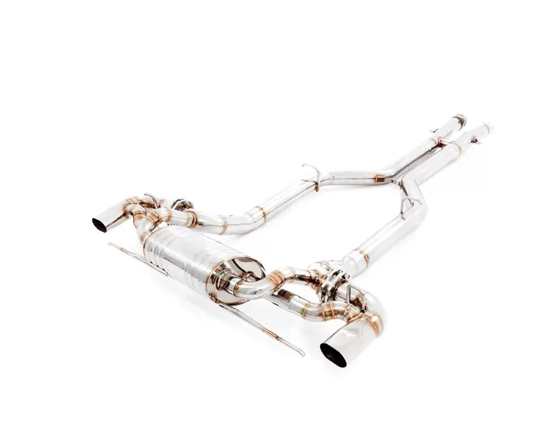 Meisterschaft Stainless Steel GT Racing Full Catback System Utilizing OE Tips Includes SR Pipes Mercedes Benz SL400 R231 V6 Turbo 13-15 - ME1541200