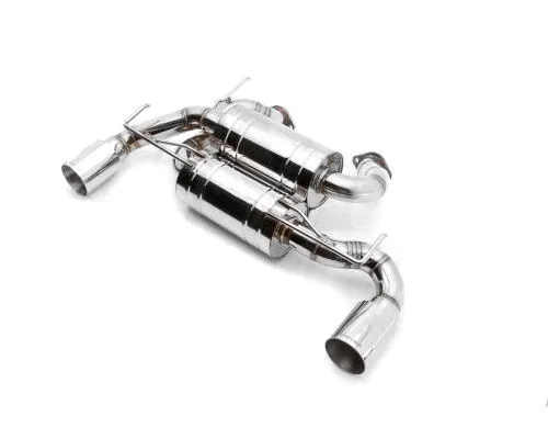 Meisterschaft Stainless Steel GTS Ultimate Sport Performance Dual Side Exhaust System with 2x102mm Round Split Tips Infiniti Q50 3.7L V6 14-15 - NI0711503