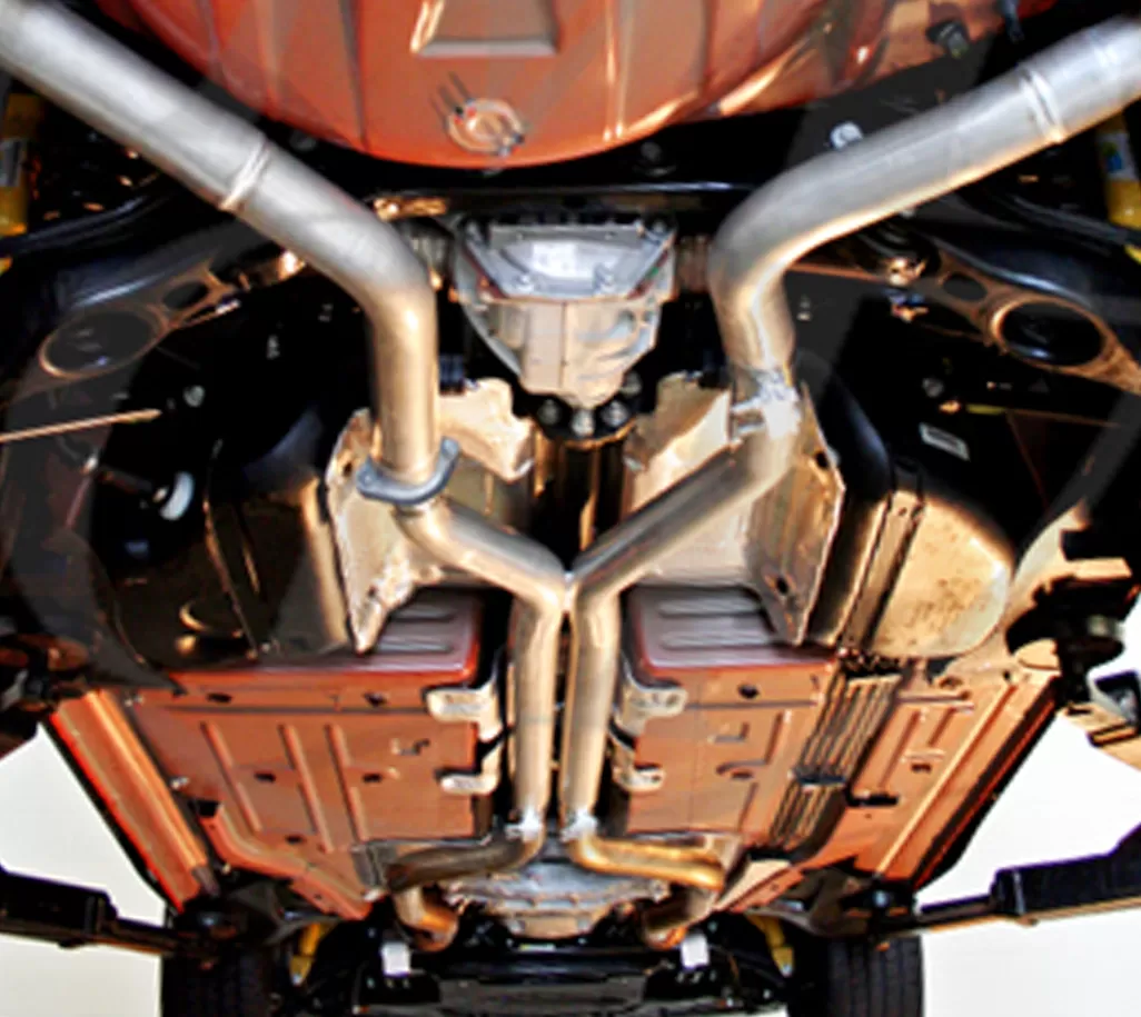 Meisterschaft Stainless Steel Section 2 Catback X-Pipe Resonator Delete Dodge Charger SRT Hellcat 2015-2021 - DD0233001