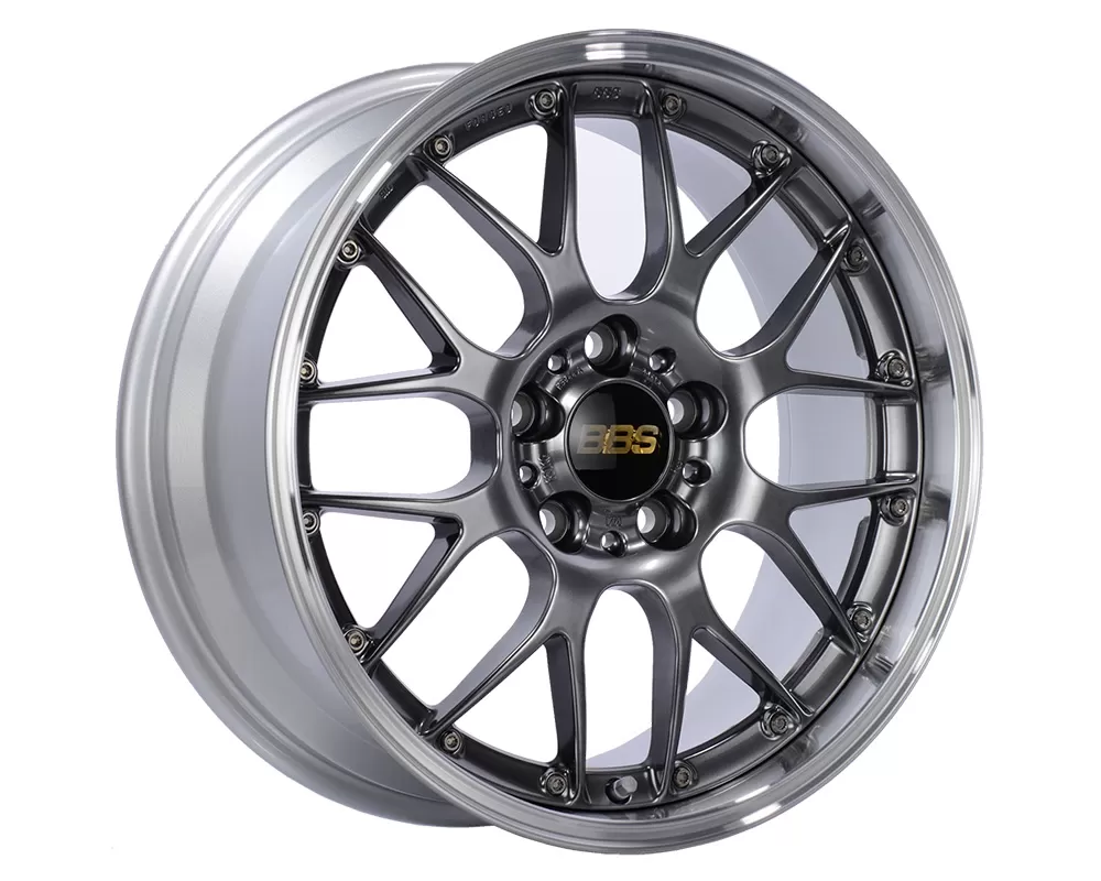BBS RS-GT Wheel 18x9.5 5x112 32mm Diamond Black | Diamond Cut Rim - RS914EDBPK