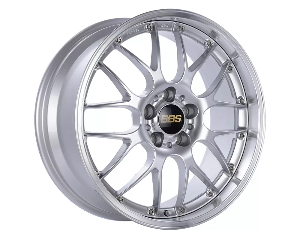 BBS RS-GT Wheel 18x8.5 5x112 32mm Diamond Silver | Diamond Cut Rim - RS913EDSPK