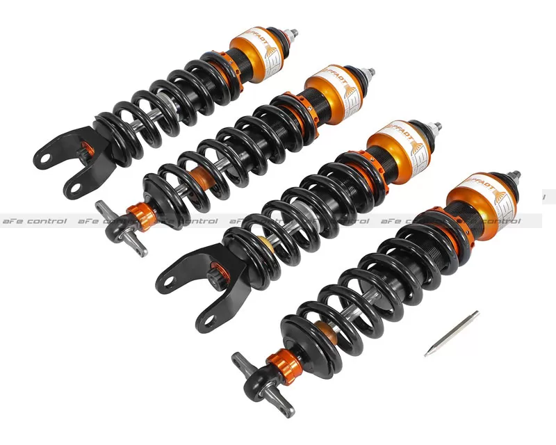 aFe POWER Control PFADT Series Featherlight Single Adjustable Drag Racing Coilovers Chevrolet Corvette C5 | C6 97-13 - 430-401002-N