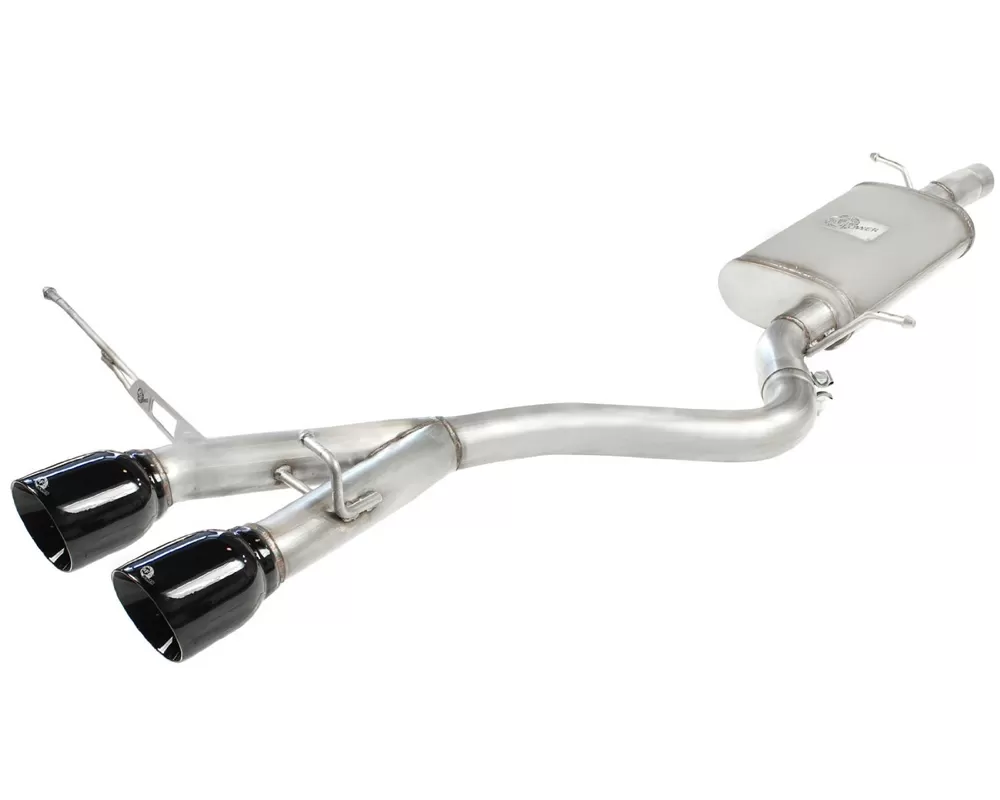 aFe POWER MachForce XP Stainless Steel Catback Exhaust System with Black Tips Volkswagen Golf R32 2008 - 49-36408-B