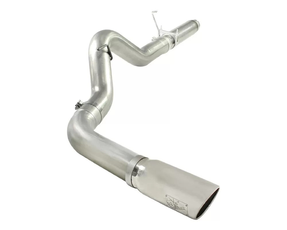 aFe POWER Mach Force XP 5 Inch Stainless DPF Back Exhaust with Polished Tip Dodge Ram Diesel 6.7L 2500 | 3500 07-12 - 49-42016-P