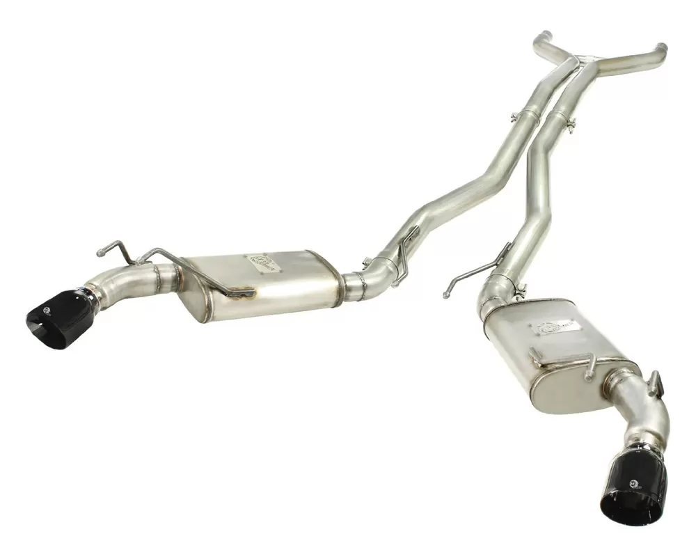 aFe POWER Mach Force XP 3 Inch Catback Exhaust System With Black Tips Chevrolet Camaro V8 10-13 - 49-44039-B