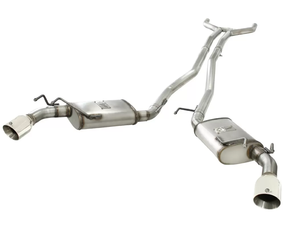 aFe POWER Stainless Steel 2.5 Inch Catback Exhaust with Polished Tip Chevrolet Camaro V6 10-13 - 49-44042-P