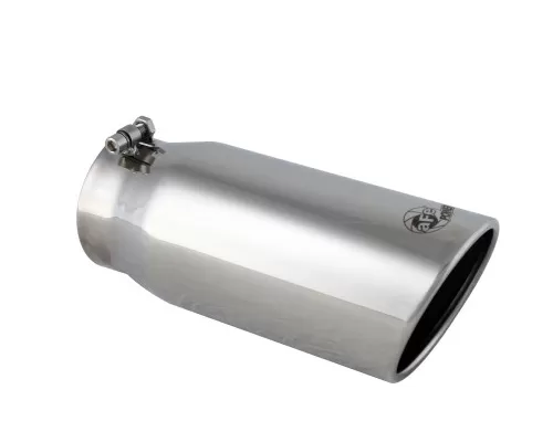 aFe POWER MACH Force XP Polished Stainless Steel Exhaust Tips 4in x 5in Out x 12in L - 49-90002