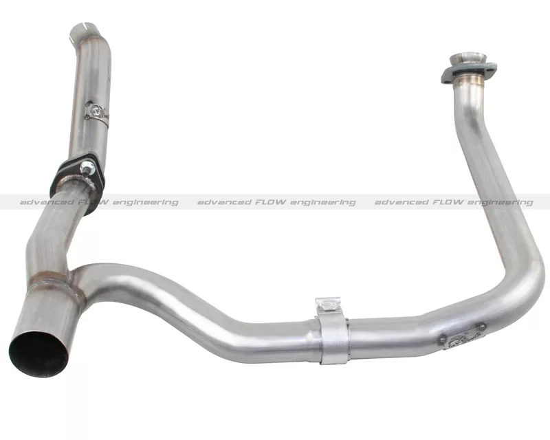 aFe POWER Twisted Steel 2-2.5in Loop Delete Downpipe & Y-Pipe Jeep Wrangler V6-3.6L 4 Dr 12-14 - 48-46210