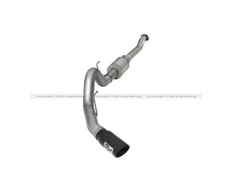 aFe POWER ATLAS 4 inch Catback Aluminized Steel Exhaust System with Black Tip Ford F-150 EcoBoost 2015-2022 - 49-03069-B