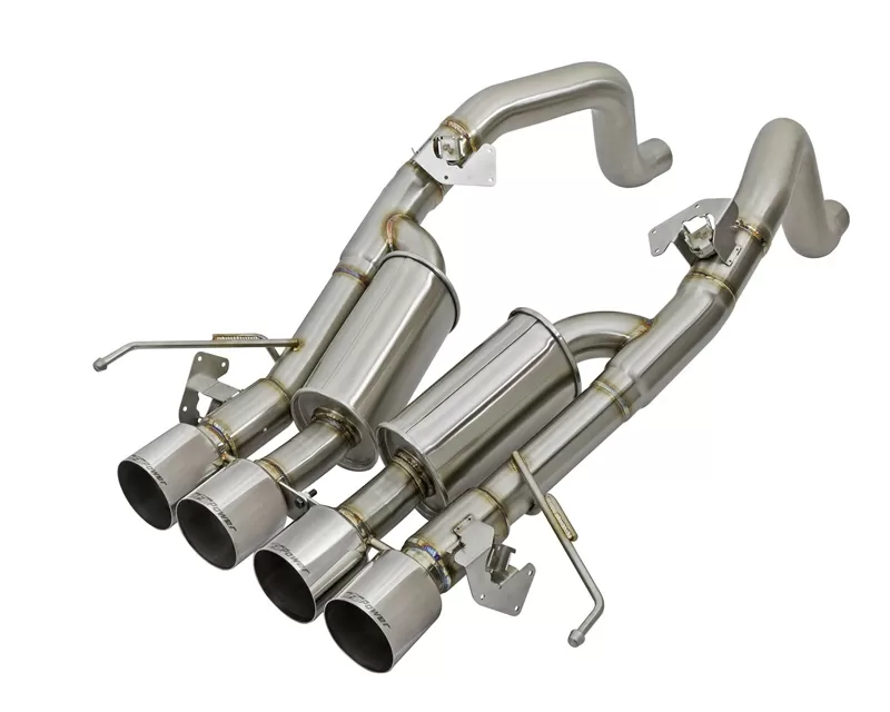 aFe POWER MACH Force-Xp 3" to 2-1/2" 304 Stainless Steel Axle-Back Exhaust System Chevrolet Corvette | C7 | Factory style NPP | AFM Valves | 14-17 - 49-34056-P
