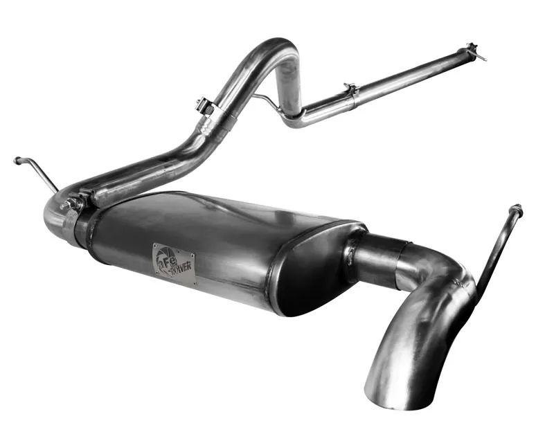 aFe POWER MACH Force XP 2.5in Catback SS-409 Exhaust Systems Jeep Wrangler JK V6 3.8L 4 Dr HT 07-11 - 49-46207
