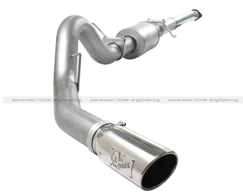 aFe POWER ATLAS 4in Aluminized Catback Exhaust System with Polished Tip Ford F-150 EcoBoost V6 3.5L 11-14 - 49-03041-P