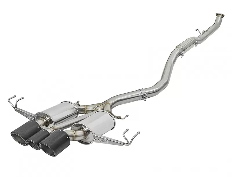aFe POWER Stainless Steel Cat-Back Dual-Exit Exhaust System Honda Civic Type R FK8 17-18 - 49-36616-C
