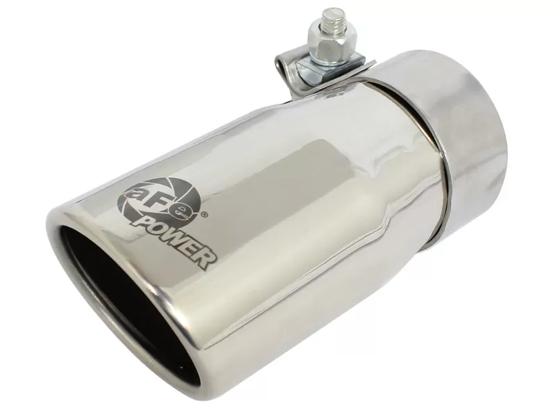 aFe POWER MACH Force-Xp 2-1/2" 304 Stainless Steel Exhaust Tip 2-1/2" In x 3-1/4" Out 6" L Bolt-On - 49T25304-P06