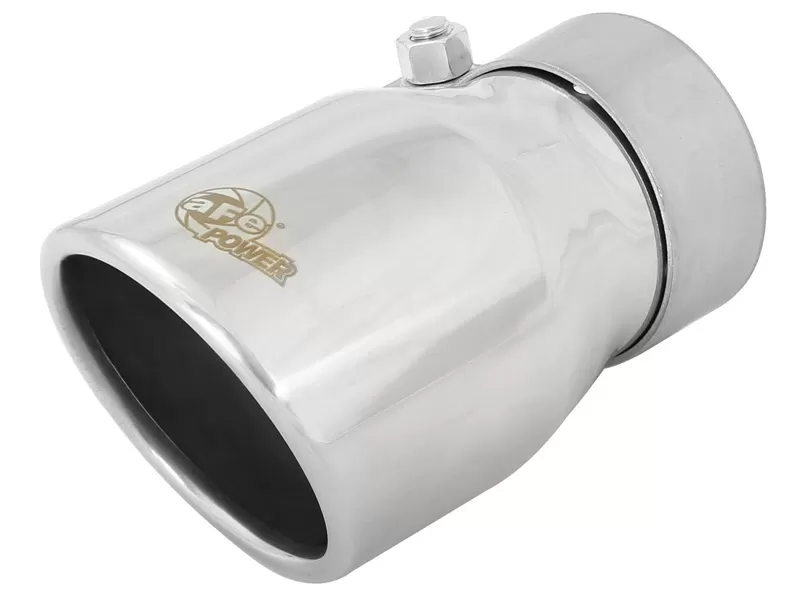 aFe POWER MACH Force-Xp 2-1/2" 304 Stainless Steel Exhaust Tip 2-1/2" In x 3-1/2" Out x 6" L Bolt-On - 49T25354-P06