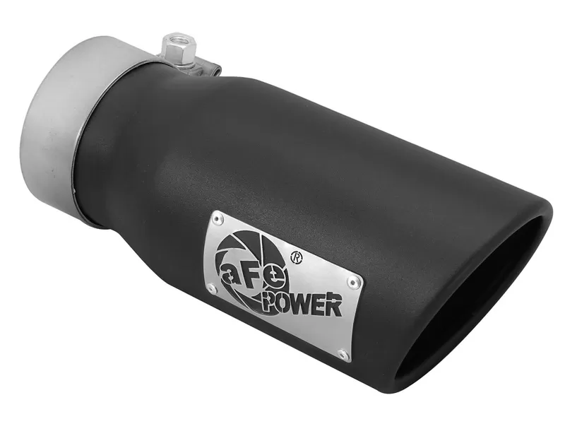 aFe POWER MACH Force-Xp 3" 409 Stainless Steel Exhaust Tip 3" In x 4" Out x 9" L Bolt-On - 49T30401-B09