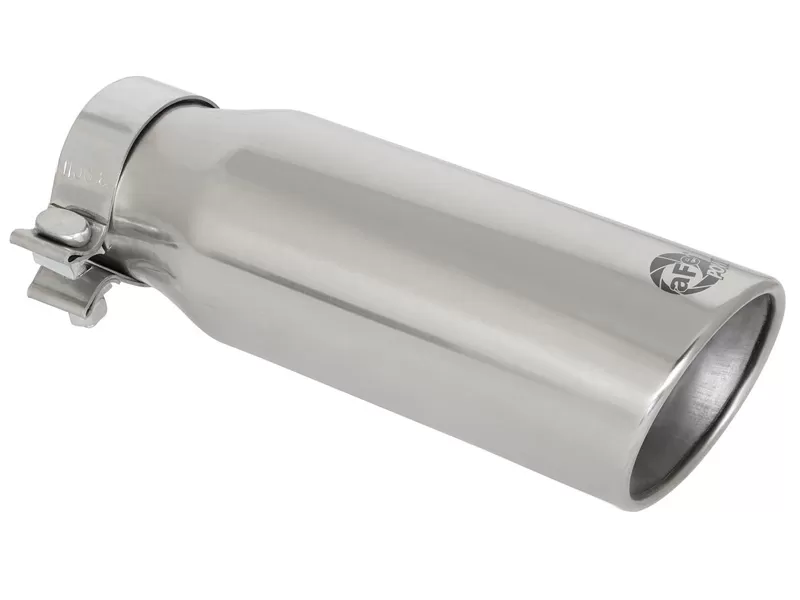aFe POWER MACH Force-Xp 3" 304 Stainless Steel Exhaust Tip 3" In x 4" Out x 12" L Bolt-On - 49T30404-P121