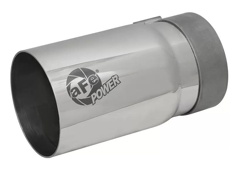 aFe POWER MACH Force-Xp 3-1/2" 304 Stainless Steel Exhaust Tip 3-1/2" In x 4" Out x 7" L Bolt-On - 49T35404-P07
